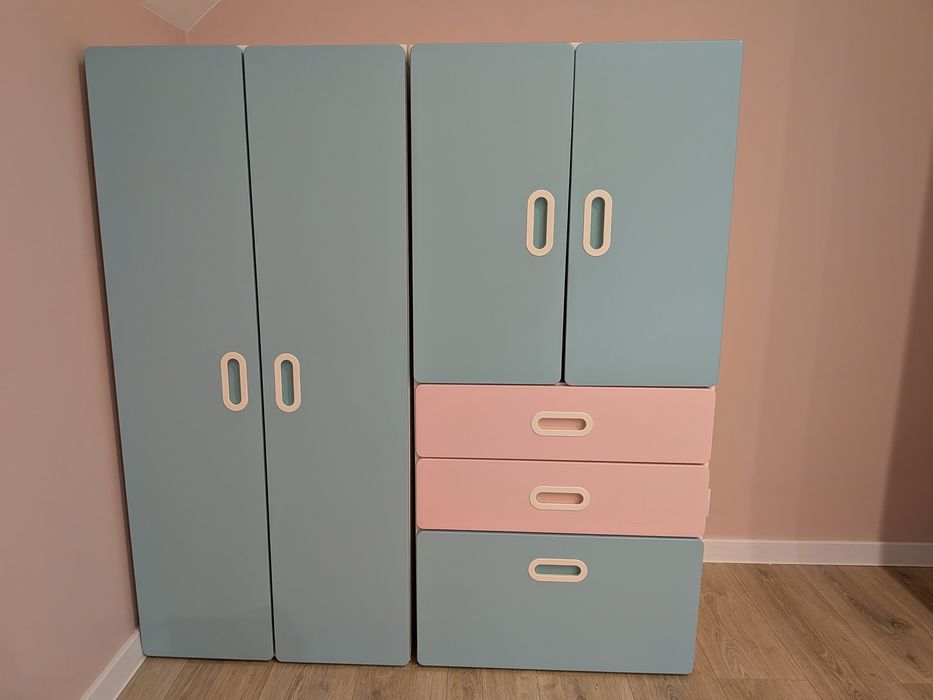 IKEA STUVA + biurko IKEA PAHL – komplet mebli do pokoju dziecięcego