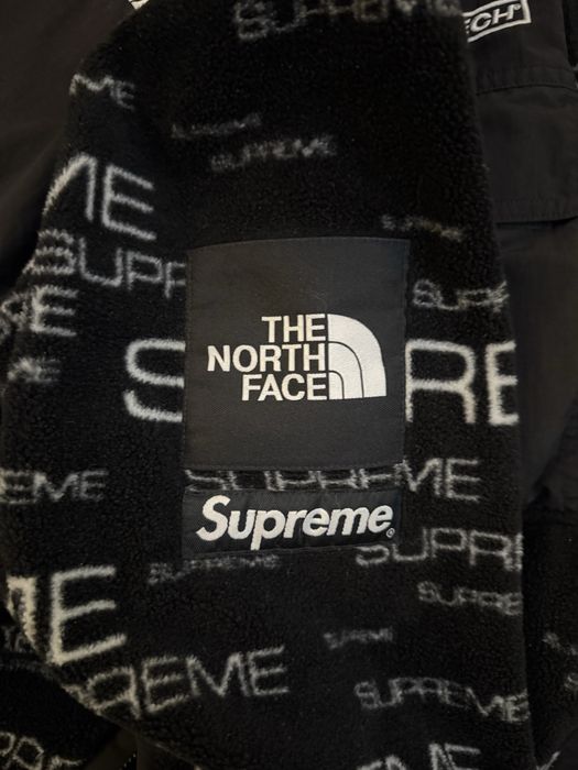 Supreme x The North Face steep tech fleece jacket
