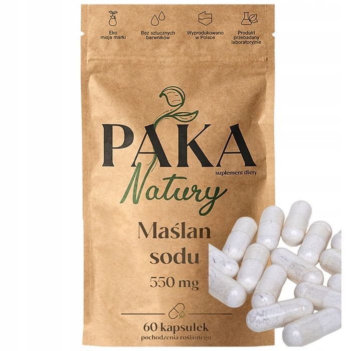 maślan sodu granulowany forte 1100mg kwas masłowy na jelita ibs kapsułki