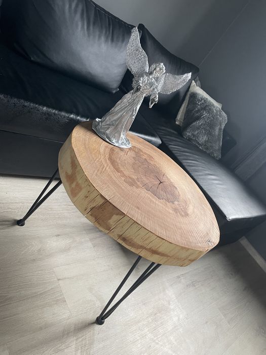 Stół loft dębowy bukowy loft surowy stolik