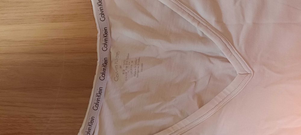 Koszulka t-shirt bawełniany Calvin Klein biały M (medium)