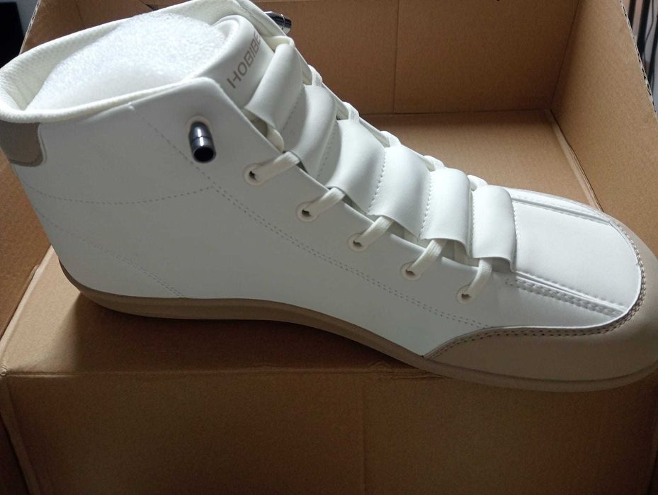 Botas Barefoot Hobibear Mid Top Wide Toe–NOVAS (Tam. 46)–Bege/Castanho