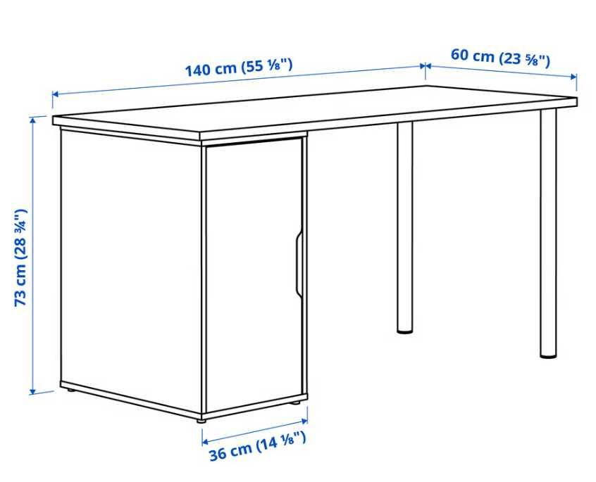 Biurko IKEA 140x60 - Stan Idealny