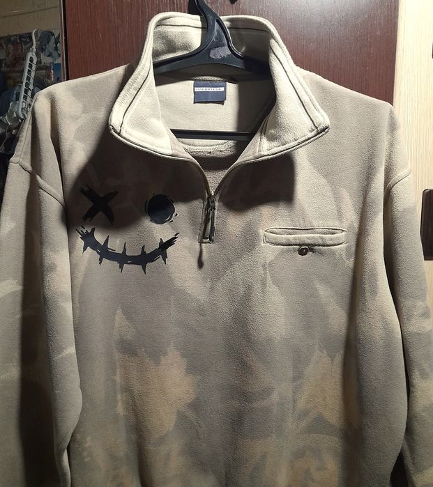 Ого-го какой размерчик тёплая толстовка с начёсом ,кофта  тай-дай