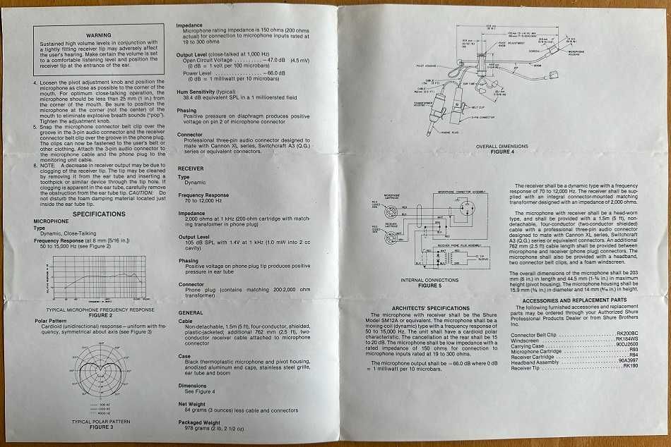 Microfone de cabeça Shure SM12A