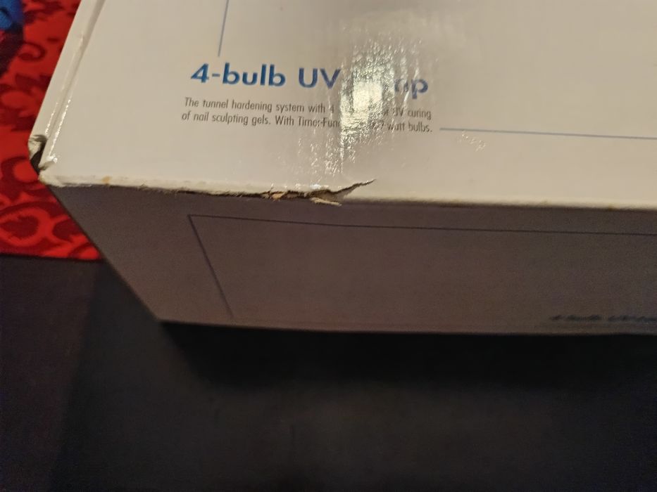 4  bulb  UV Lamp para secar unhas gel e verniz gel