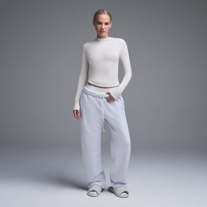 Жіночий лонгслів SKIMS Cotton Jersey Long Sleeve T-Shirt ОРИГІНАЛ