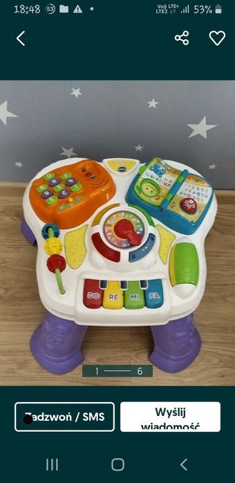 Stolik edukacyjny grający zabawka edukacyjna