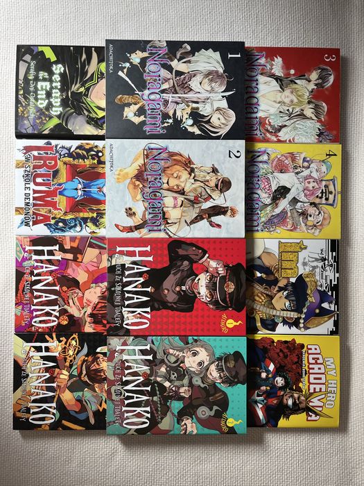 zestaw mang dla nastolatków: magia, moce nadprzyrodzone, fantastyka