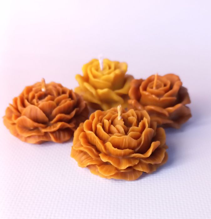 Свічка з натурального  воску,  декор, бонбоньєрка,подарунок, подарок