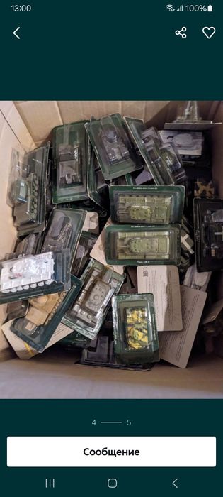 Боевые машины мира коллекция 35 штук 1:72