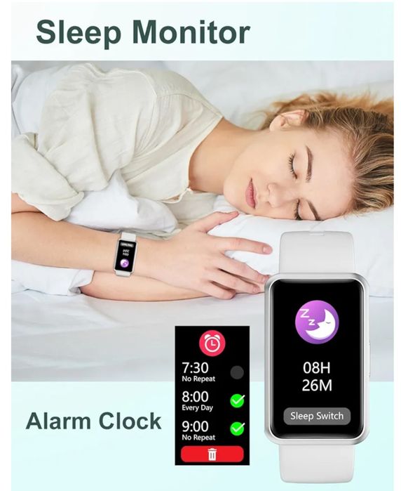 Smartwatch z krokomierzem i monitor aktywności