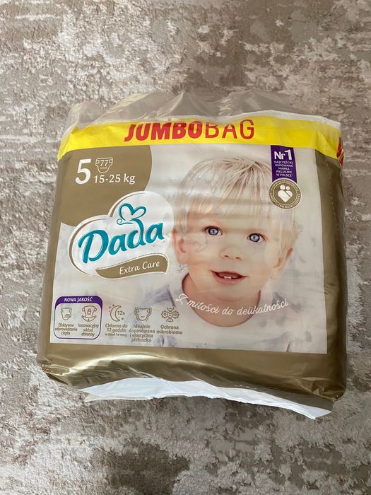 Продаю польські підгузки Дада extra care 5 розмір 77 шт