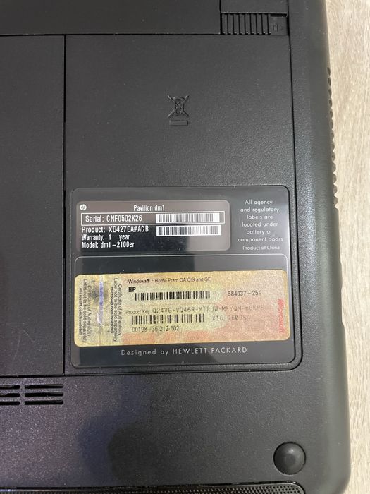 Ноутбук HP Pavilion dm1
