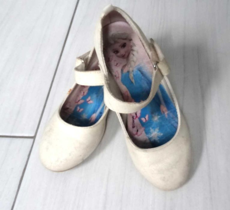 Brokatowe buty na obcasie Disney Elza i Anna H&M 31