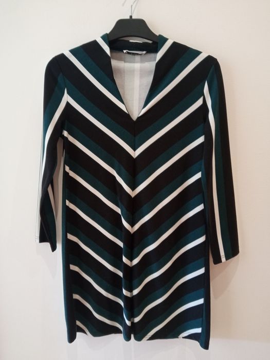 Vestido manga comprida Mango S