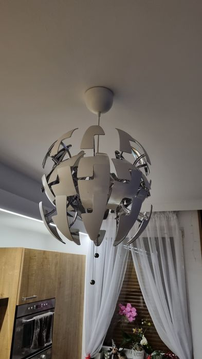 Lampa Ikea PS 2014 , 35/52 cm biało-srebrny