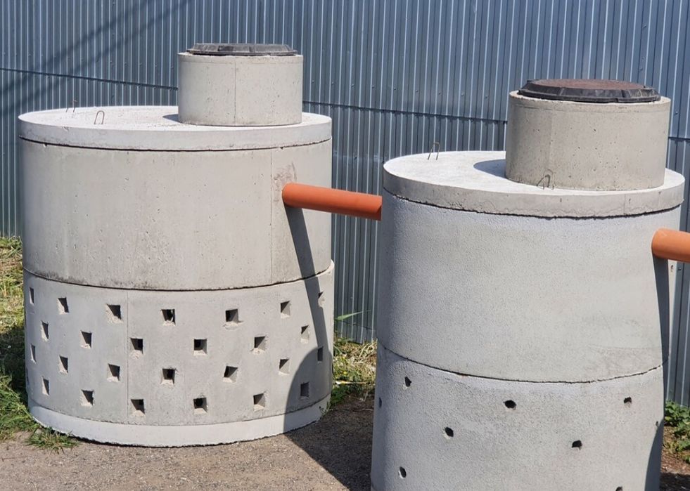 Септик під ключ підключення доставка копка бетонні кільця 5:10:16 м3