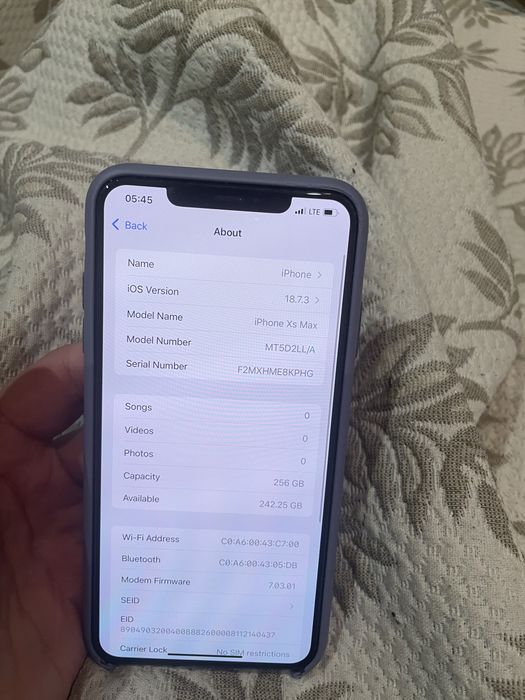 Iphone XS Max 256gb