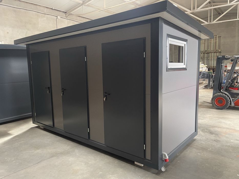 Pawilon kontener sanitarny socjalny WC łazienka przenośna  camping