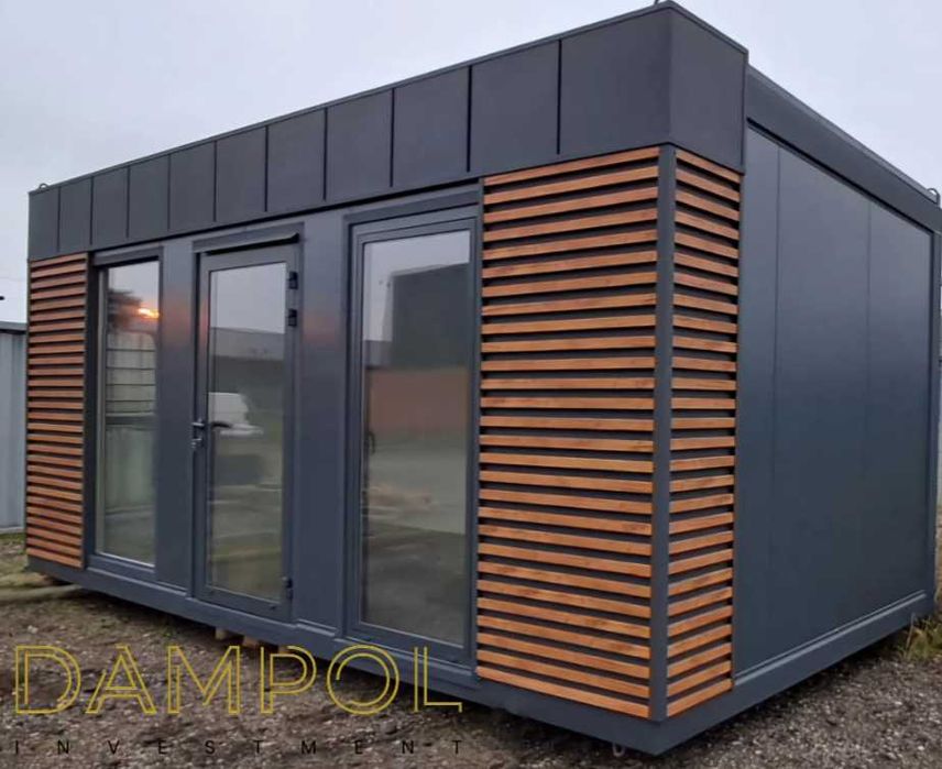 Gotowy pawilon kontener 600x300 6x3 biurowy handlowy usługowy ogrodowy