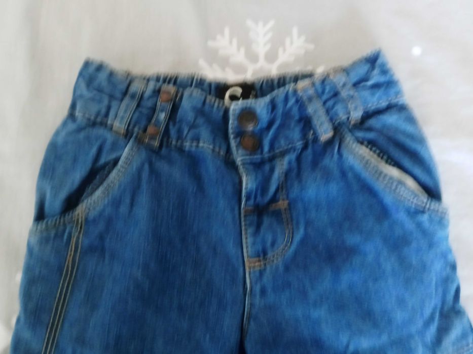 Spodnie jeansowe dziewczęce, rozmiar 110