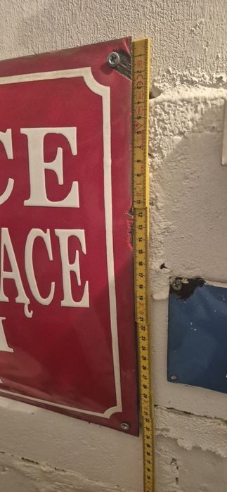 Tablica emaliowana emalia prl szyld