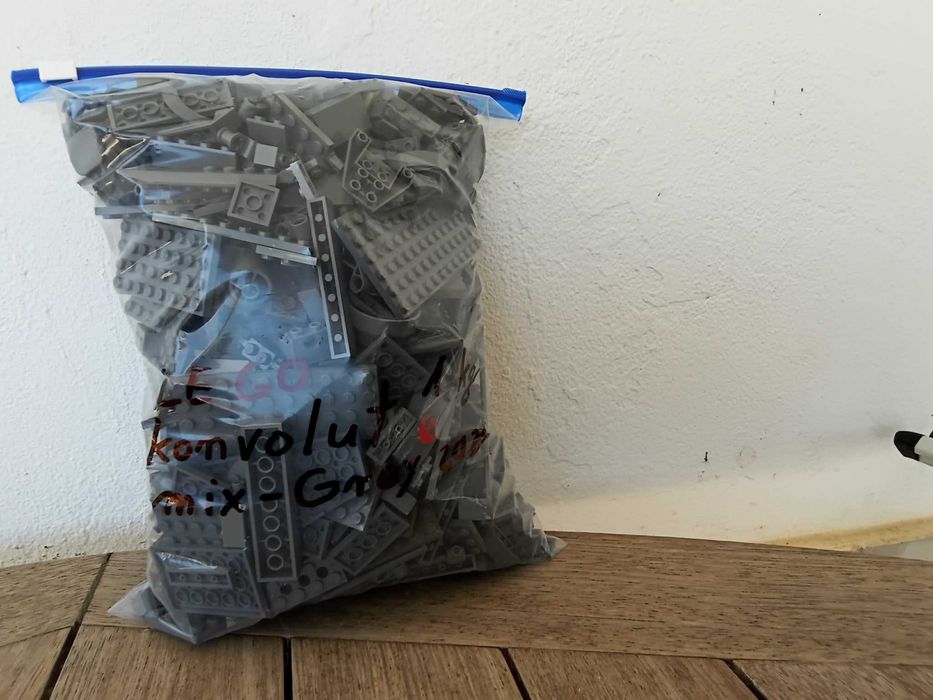 1 kg LEGO Original Cinzento *PREMIUM – Peças Mistas para MOC e Construção