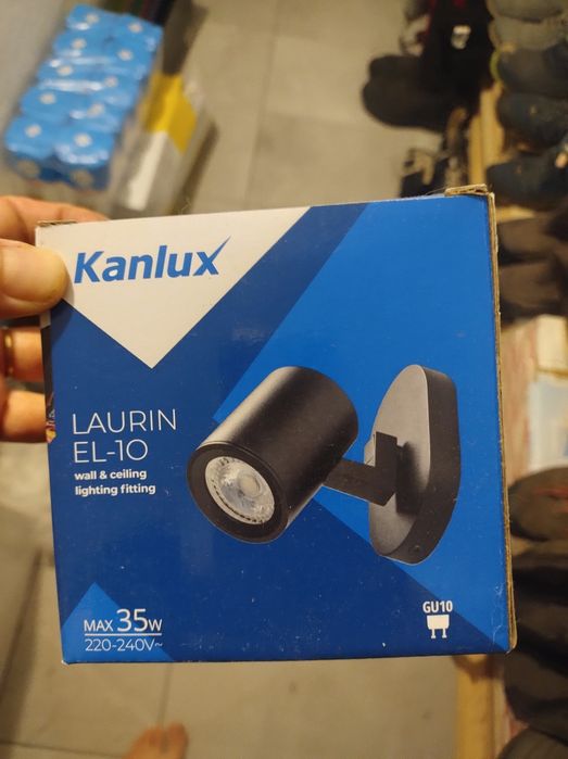 7 x spot Kanlux LAURIN EL-10 – czarne, GU10