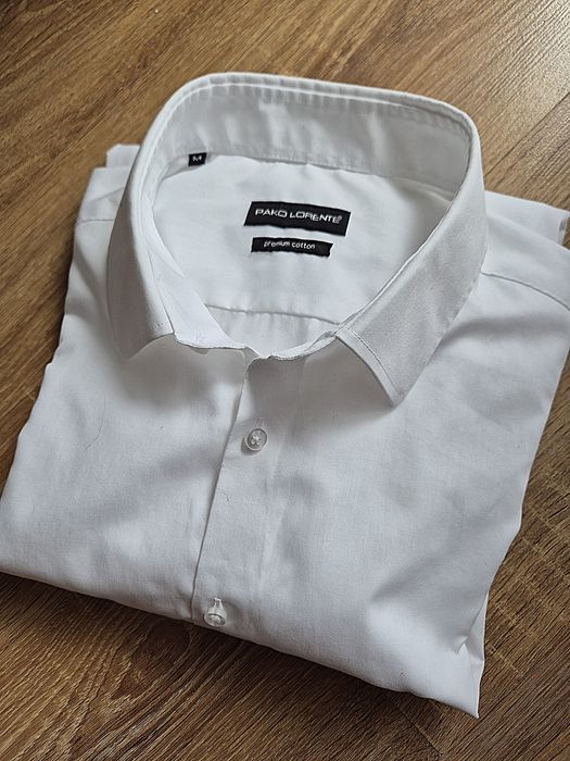 Biała bawełniana koszula Paco Lorente,r.M