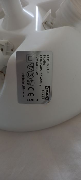 Candeeiro  ikea criança branco