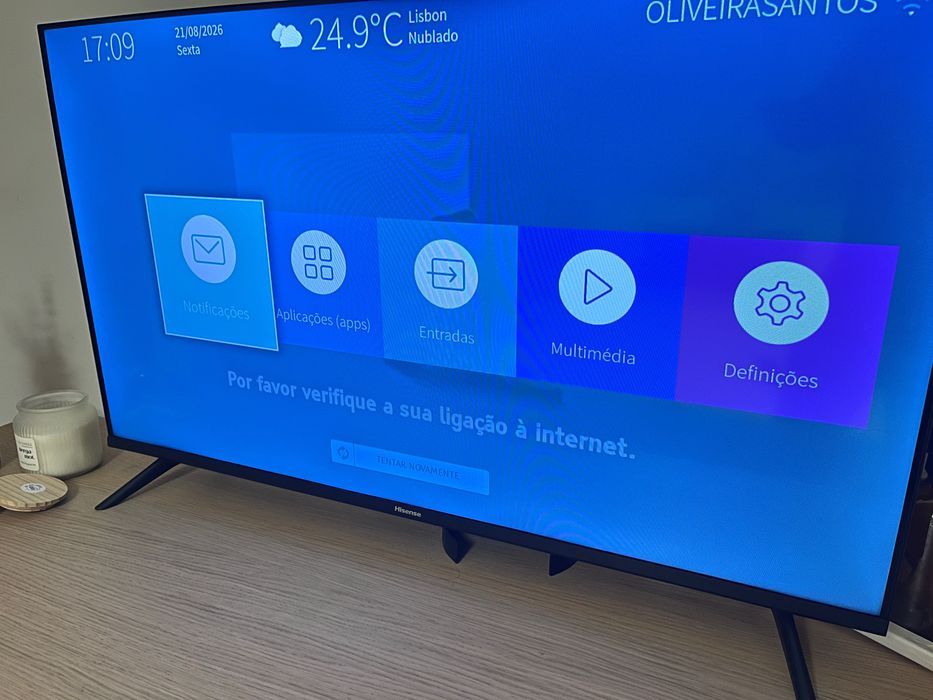Televisão Hisense 43” polegadas