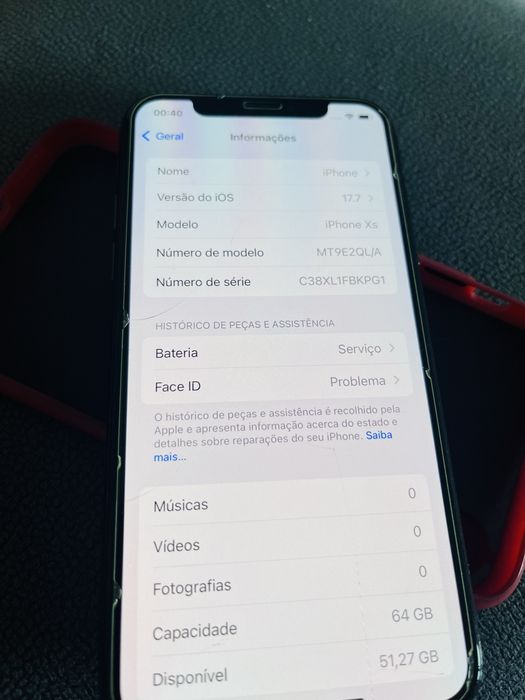Iphone  xs 64 gb de memoria