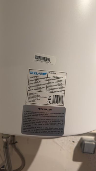 Termoacumulador 73L