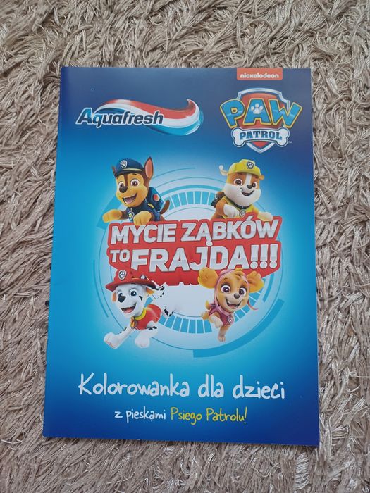 Kolorowanka dla dzieci z pieskami Psiego Patrolu