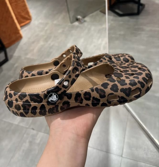 Тренд цього літа! Балетки леопардові крокс оригінал crocs animal ballet leopard 36 37 38 39