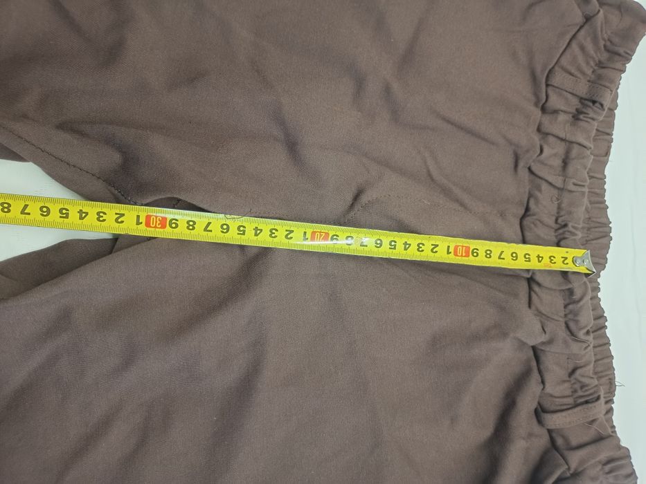 Brązowe spodnie dresowe damskie 5xl