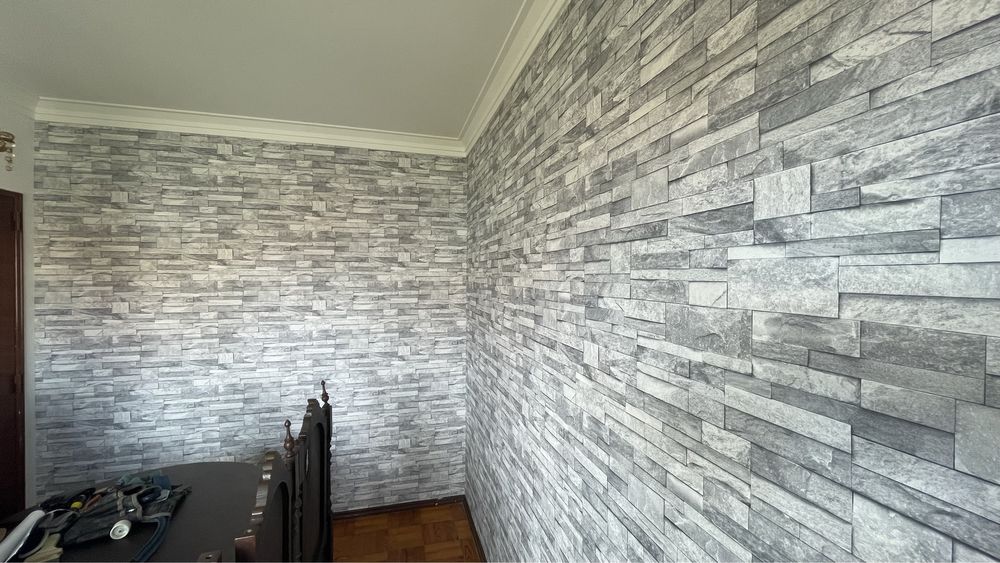 Aplicação de papel de parede/Vescom