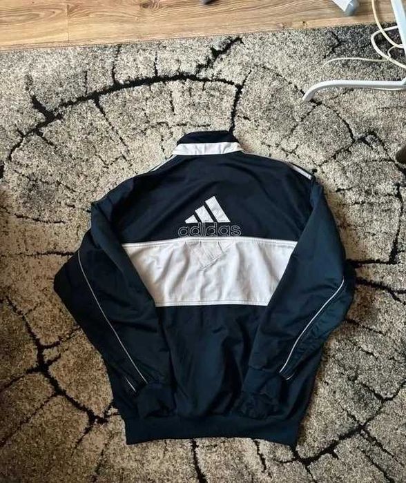 Bluza Adidas Zip vintage 90s drip streetwear drill logo oldschool uk