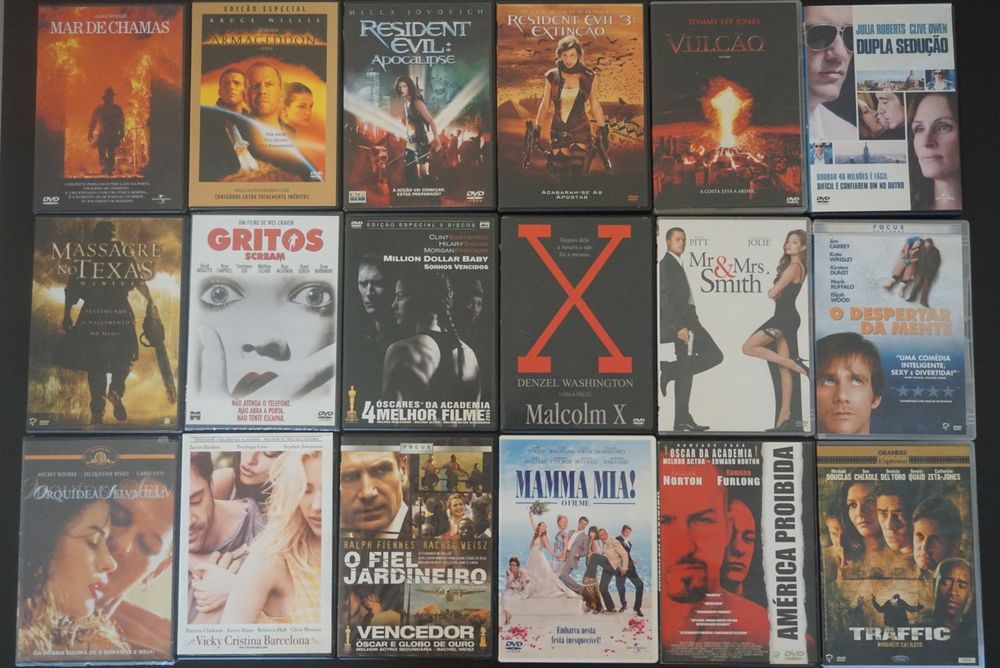 Filmes DVD. Descontos no interior.