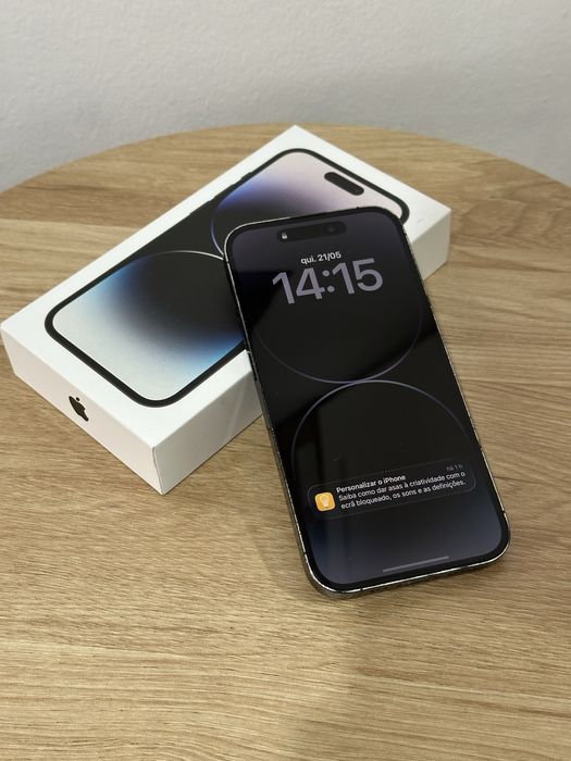 Iphone 14 Pro Cinza com Caixa