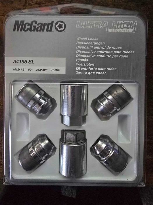Секретки McGard 34195 SL. Секретні гайки М12х1,5 конус, 35мм б/у
