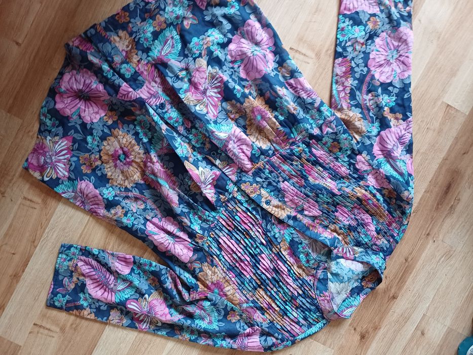 Damska bluzka w kwiaty kolorowa rozmiar L/XL