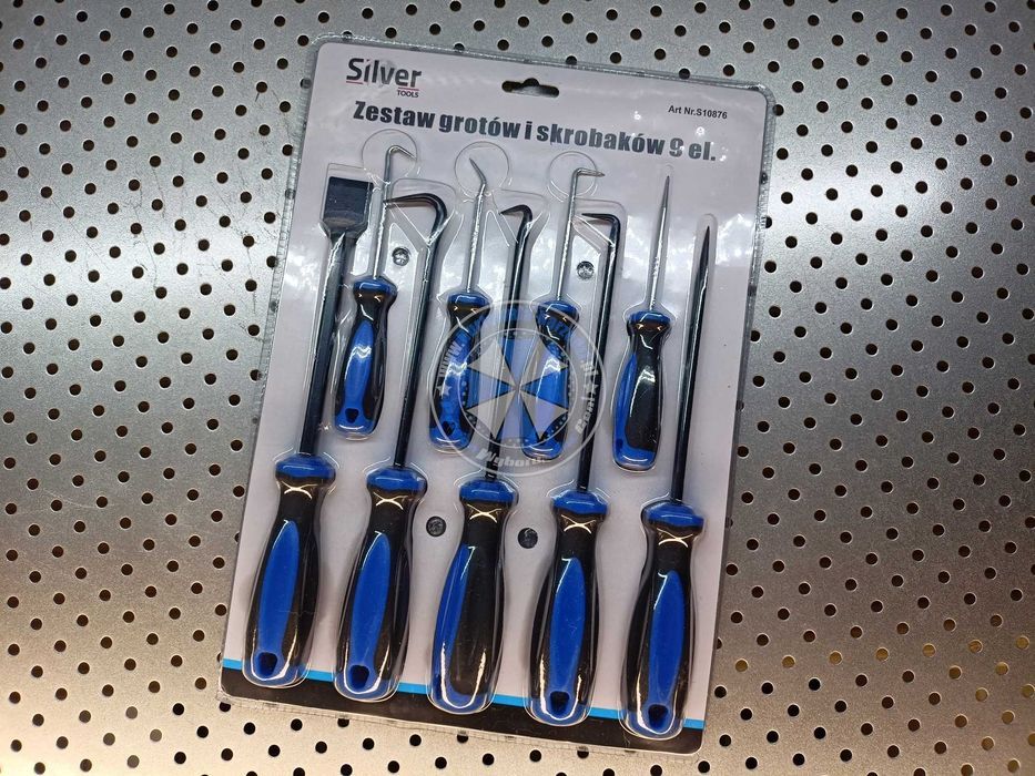 Śrubokręty haczykowe, haczyki do oringów uszczelek 9-elementów