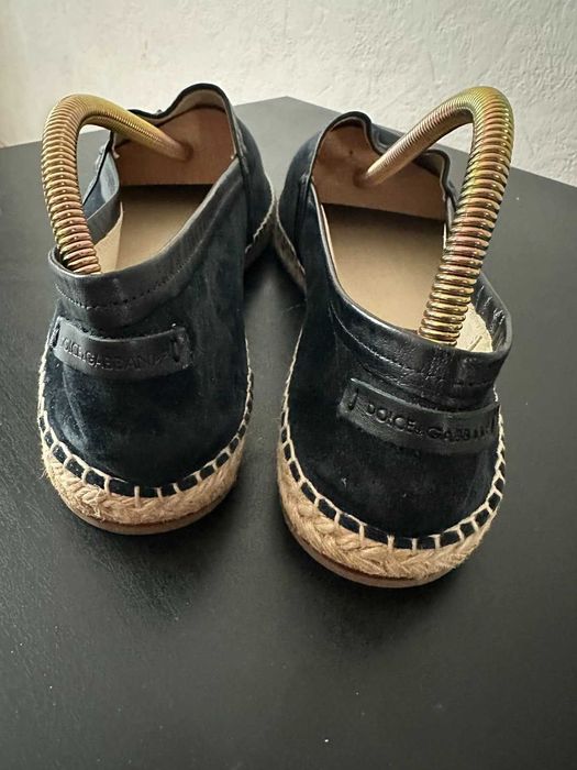 Еспадрильї (мокасини) D&G чоловічі, джинсового кольору.