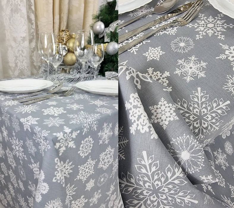 Розпродаж! Святкова тефлонова скатертина водонепроникна скатерть