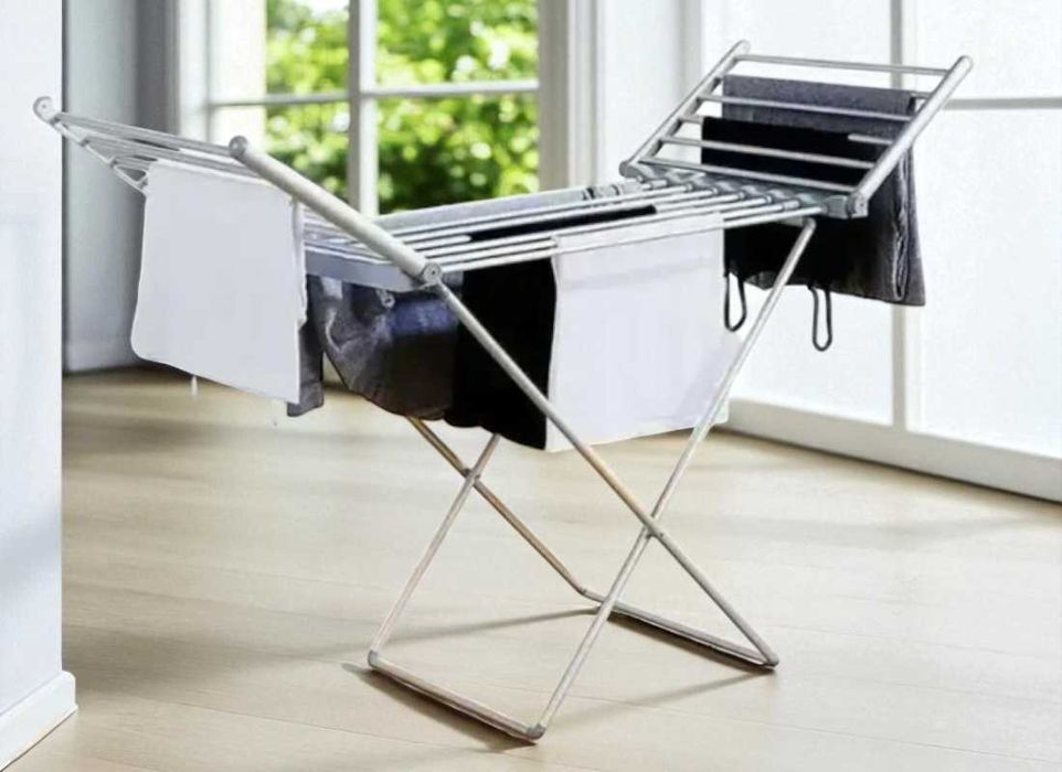 Електрична сушарка для речей підлогова розкладна 146х54х73 см