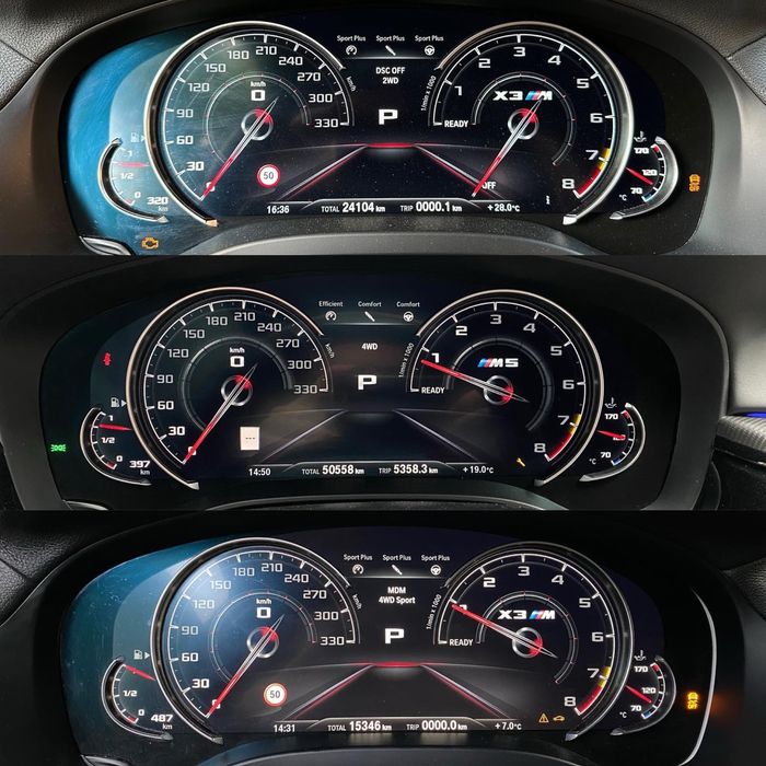 LED Приборки 6WB BMW G30/31/32 G01/02 G11/12 M F90/97/98 HUD EVO щиток