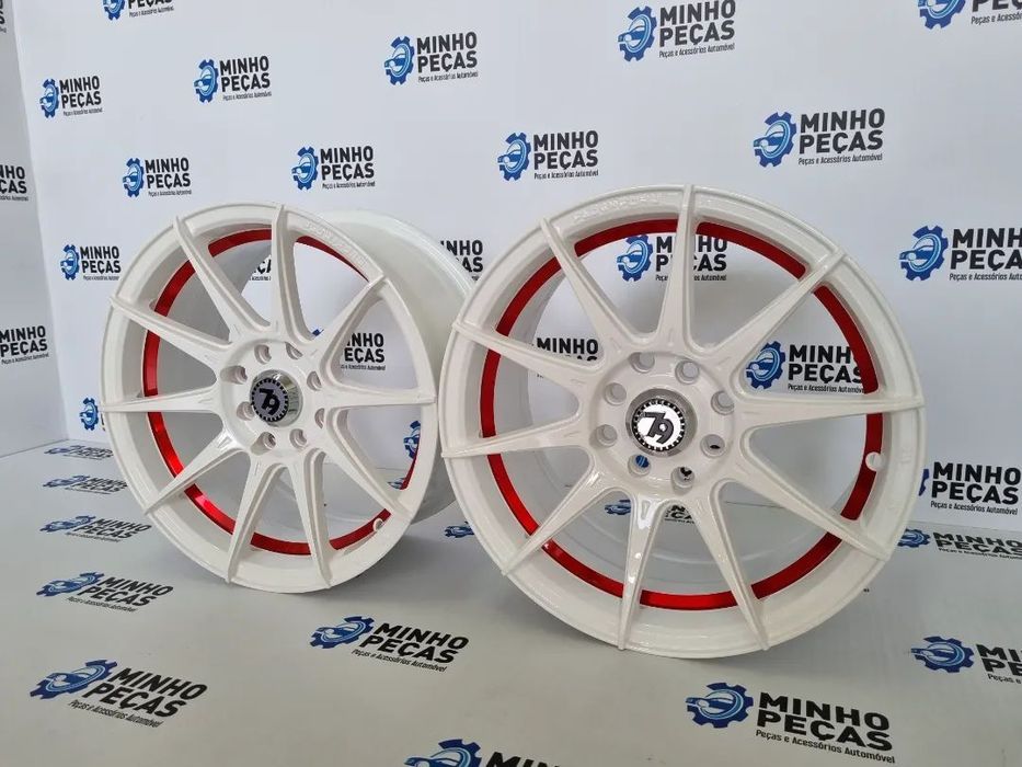 Jantes Seventy9 (SCF-F) em 15" Brancas Red Lip