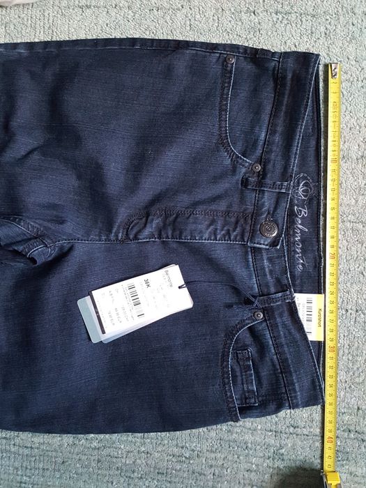 Spodnie, jeansy damskie – Belmonte Toni Dress - granatowe, rozmiar 36